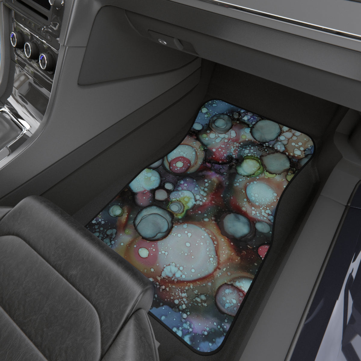 &quot;Galaxy A&quot; Car Mats Set of 4 Abstract Watercolor SUV Car Mat