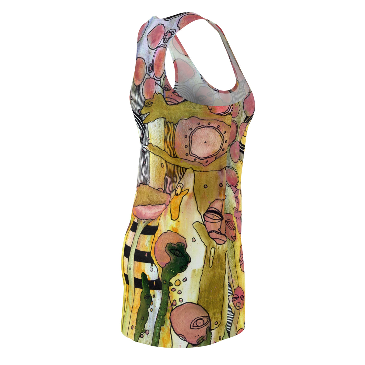 &quot;Bugged Out&quot; Racerback Dress Trippy Maximalist Fashion