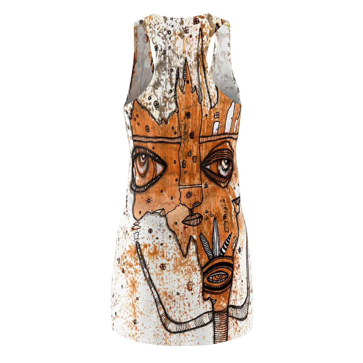Racerback Dress Unusual Fashion Designs Clothing Women's Dresses Fun Unique Hippie Goth Bizarre Style Sexy Mini Above the Knee Dress