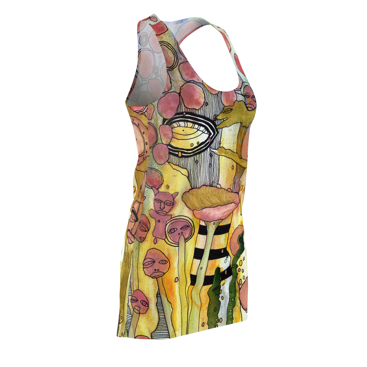 &quot;Bugged Out&quot; Racerback Dress Trippy Maximalist Fashion