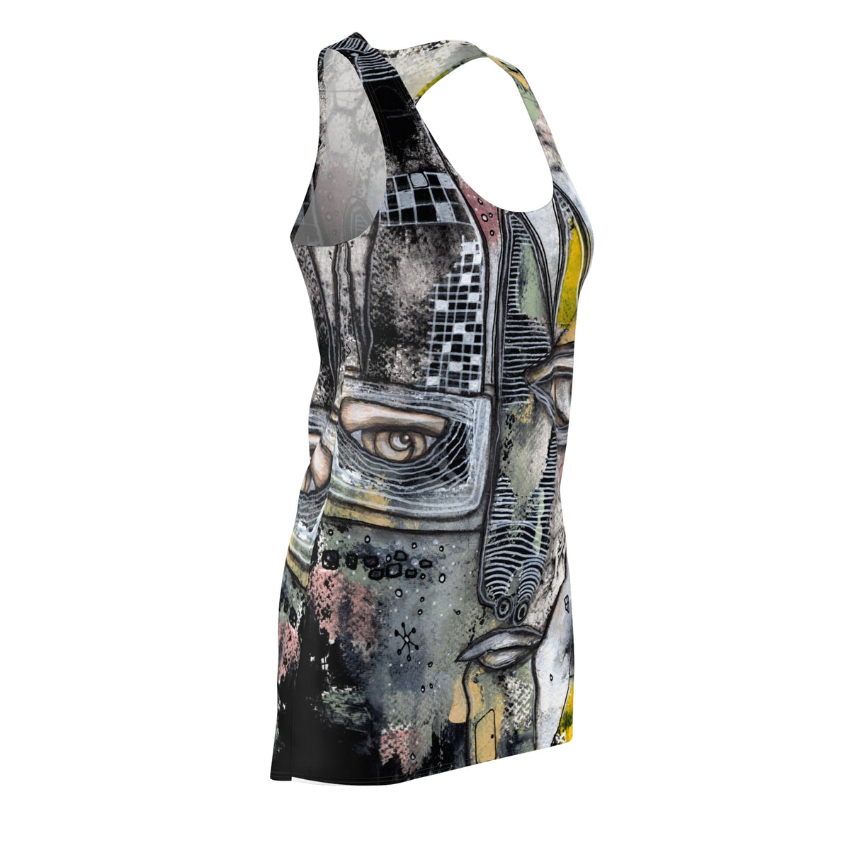 &quot;Written in the Stars&quot; Dark Goth Maximalist Fashion Racerback Dress