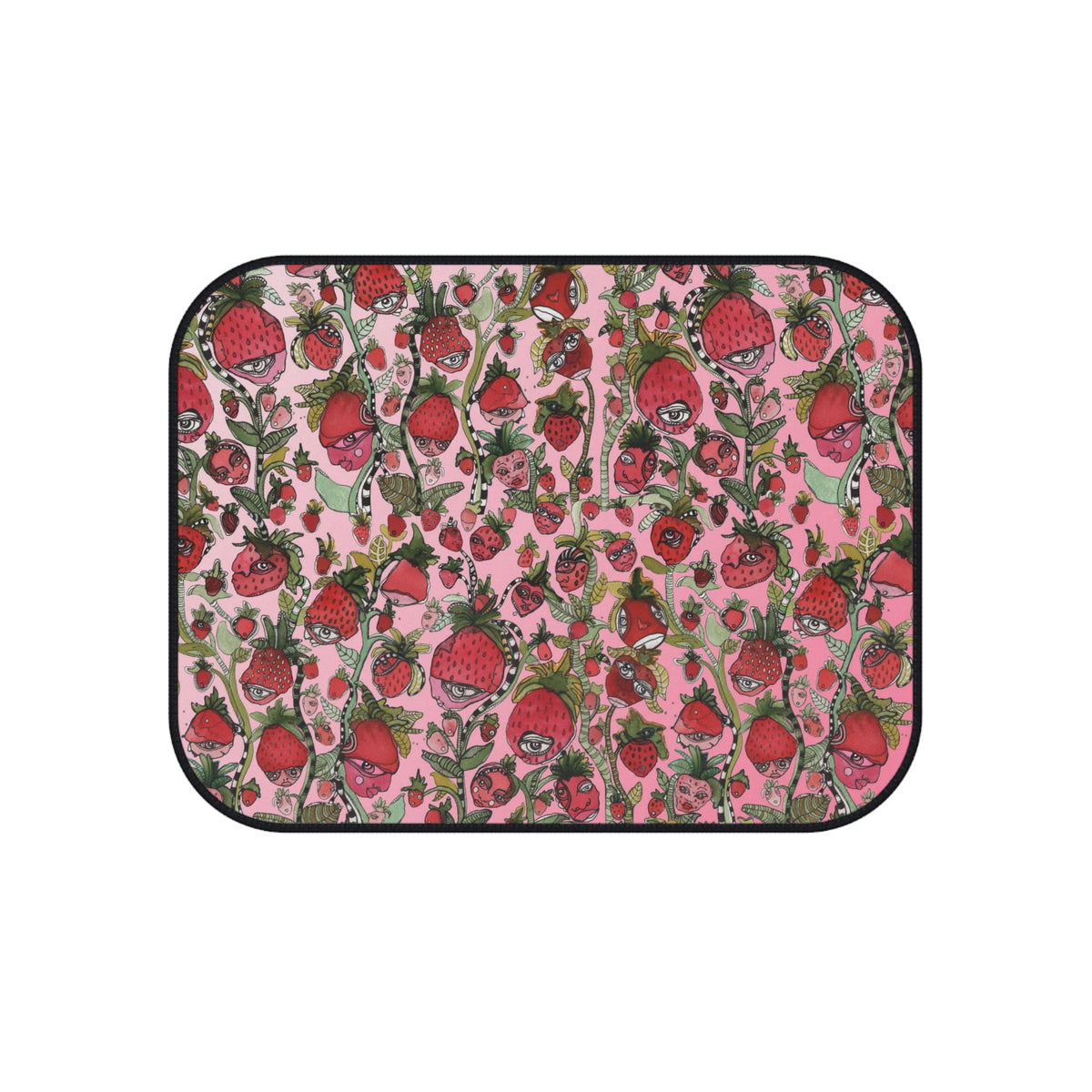 &quot;Strawberry Friends&quot; Car Mats Set of 4 Fruit Theme