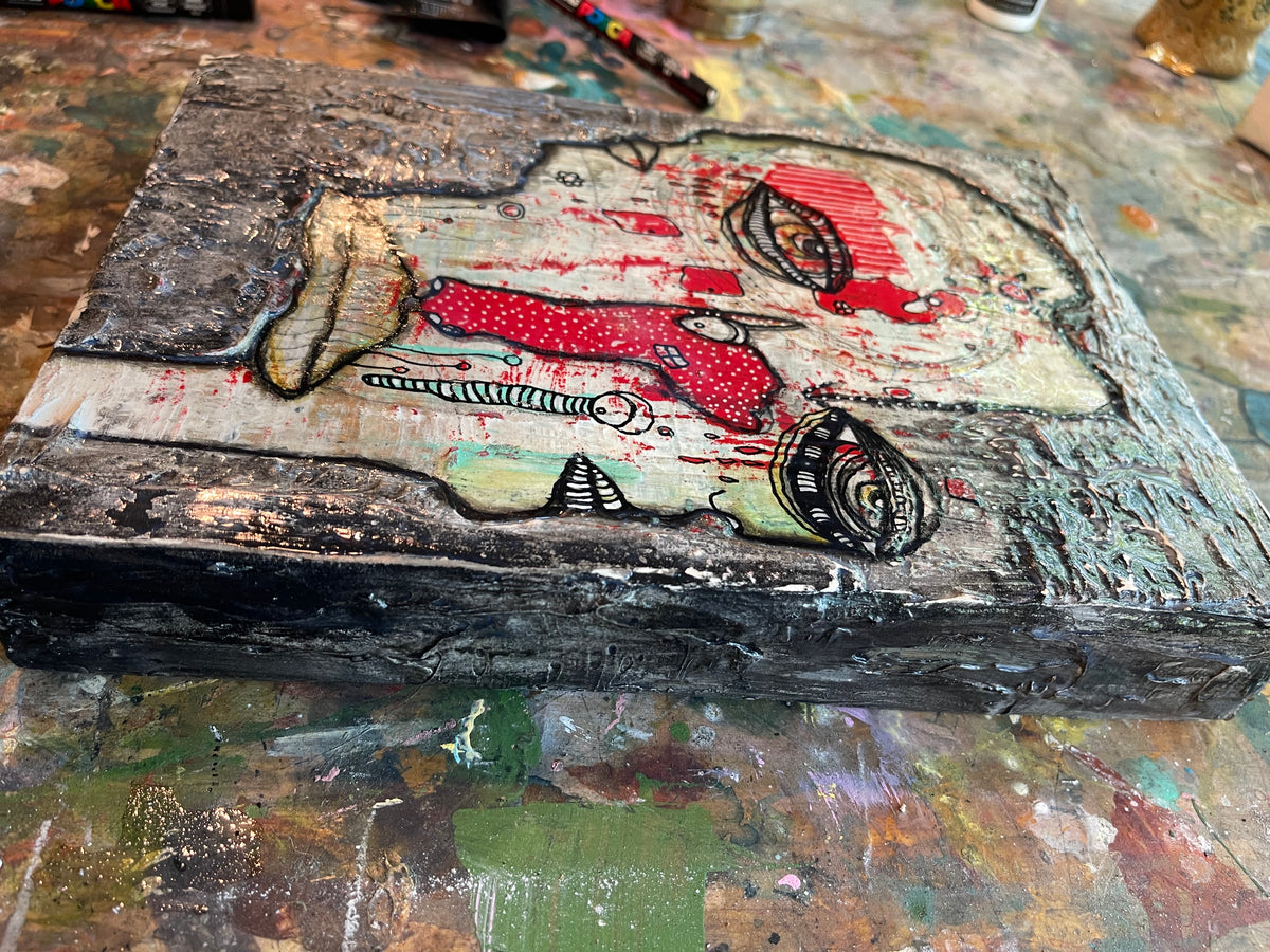 “That kinda day&quot; Original art on wood