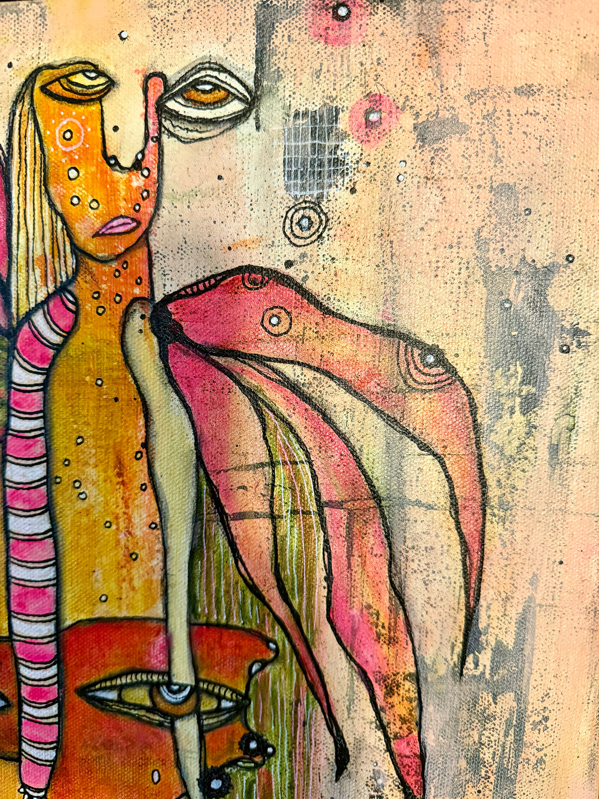 Fine Art on Canvas 'Angel on my head'