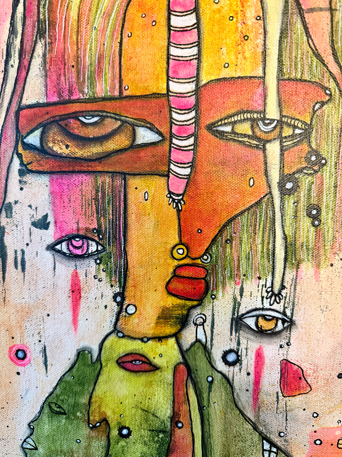 Fine Art on Canvas 'Angel on my head'