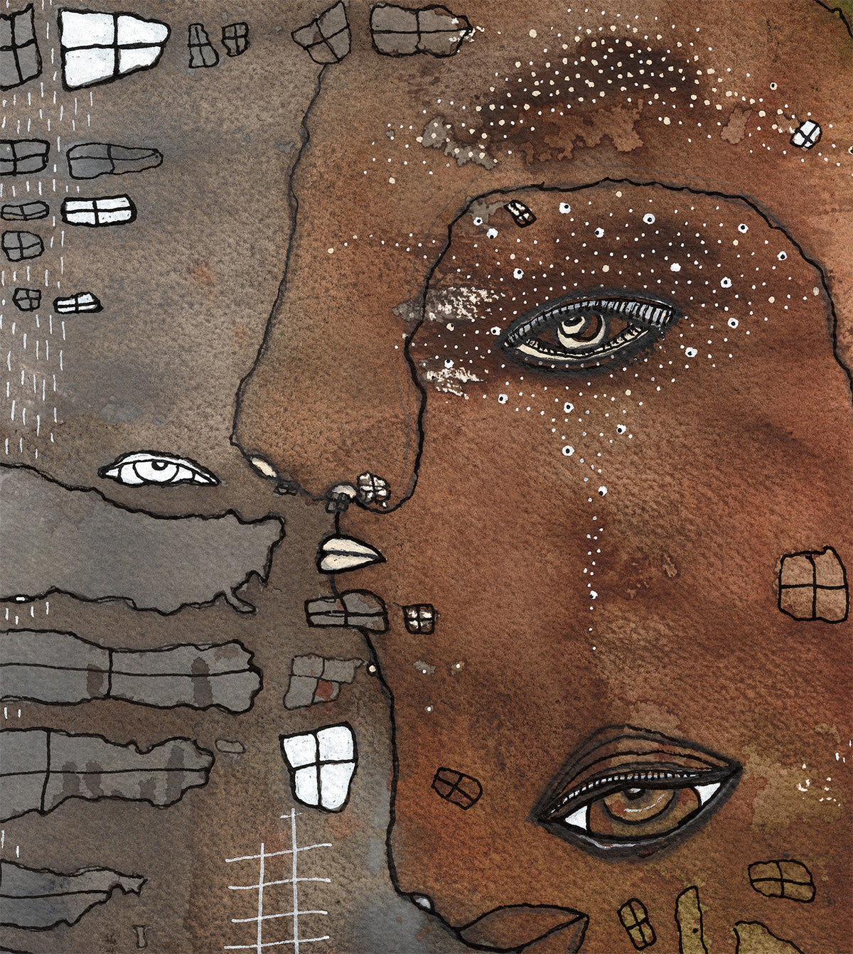 &quot;Climb the ladder&quot; Original art on watercolor paper