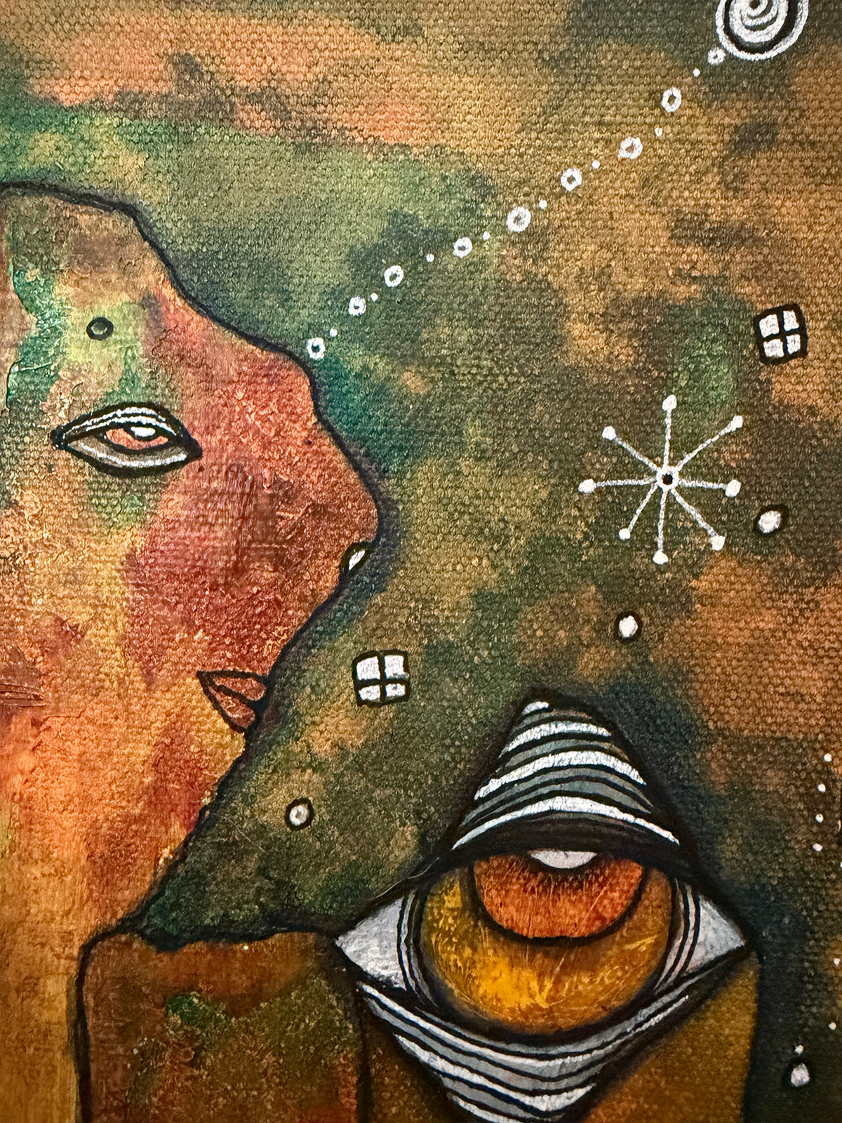 Fine Art on Canvas 'Communicating"