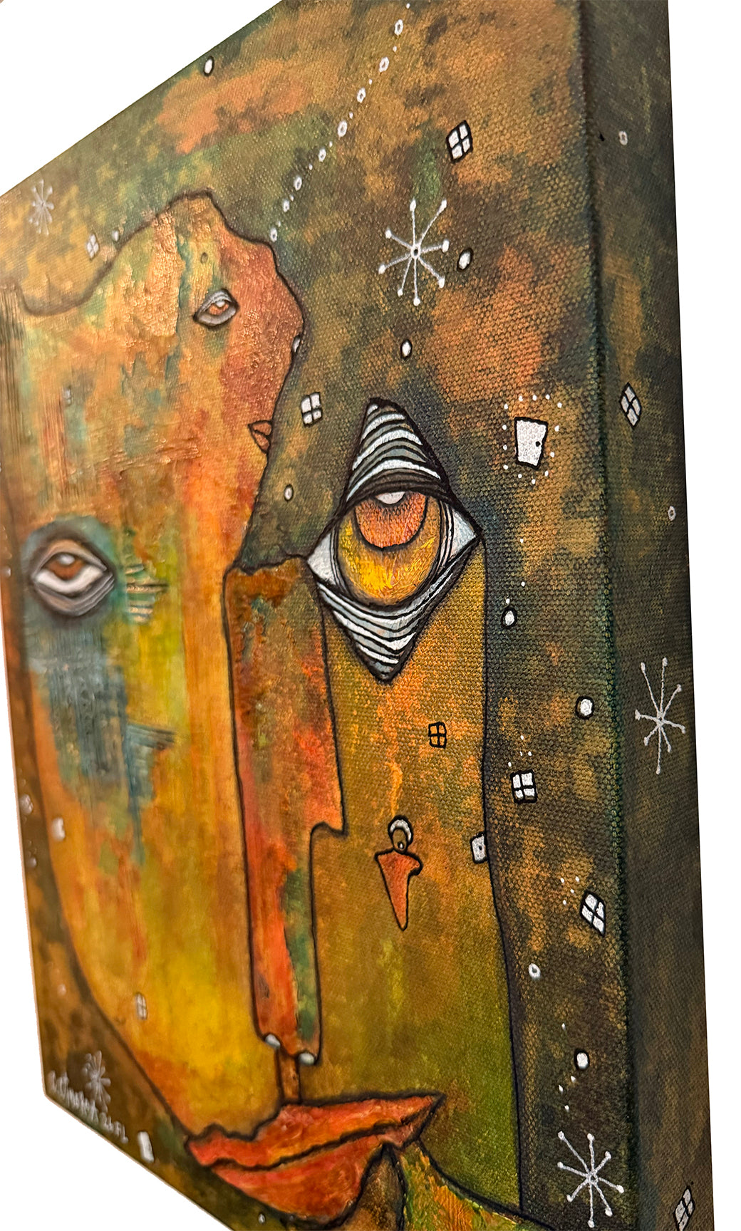 Fine Art on Canvas 'Communicating"