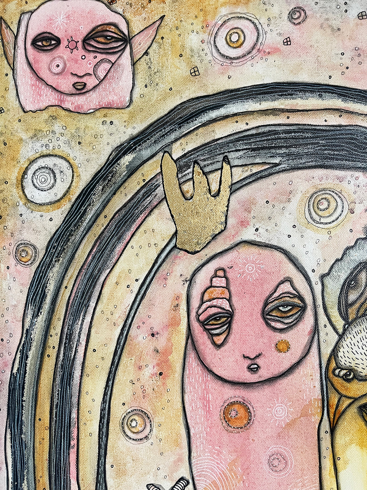 Original Mixed Media Art on canvas &#39;Crowning Ceremony&#39;