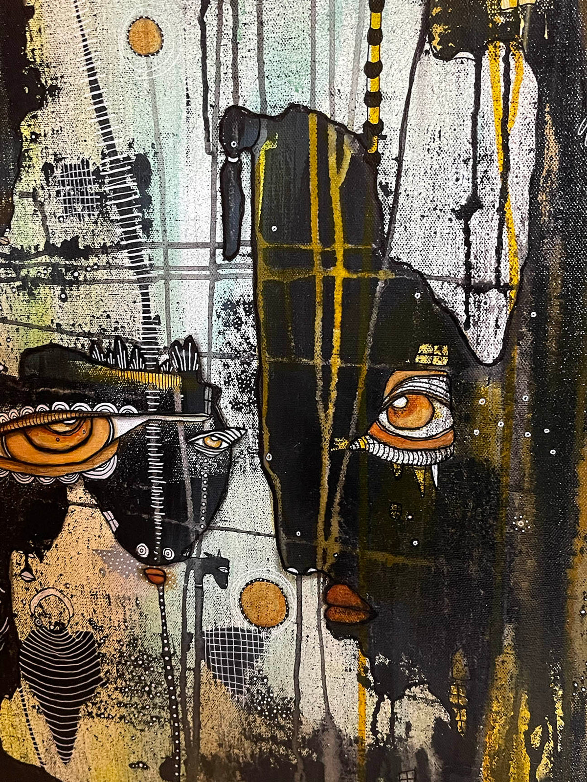 Fine Art on canvas with vintage Chopin Music Sheet Collage &quot;Dimin&quot;