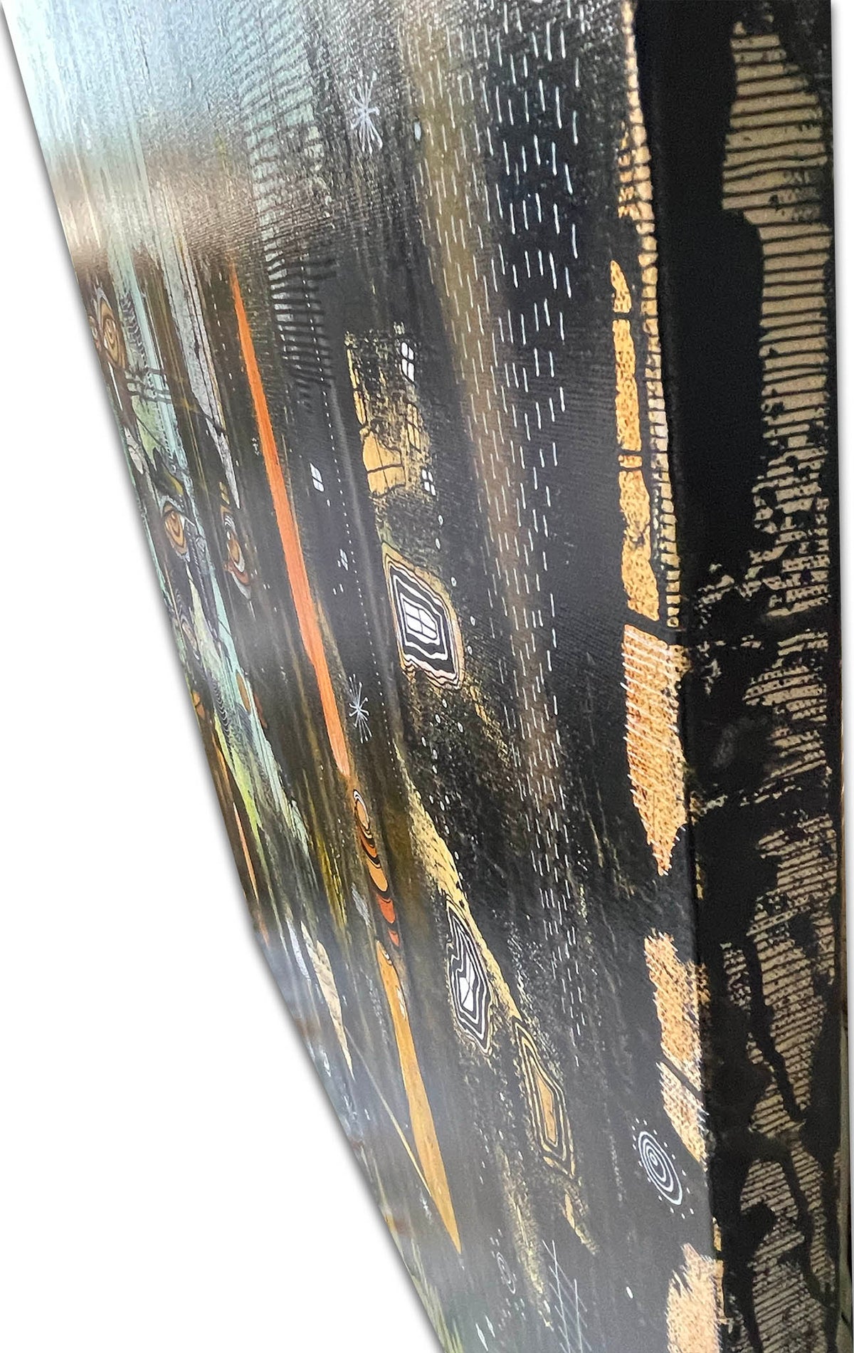 Fine Art on canvas with vintage Chopin Music Sheet Collage &quot;Dimin&quot;