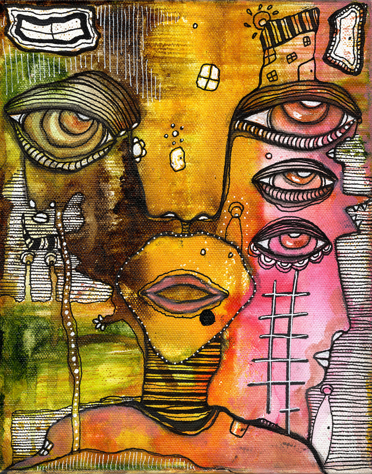 Fine Art on canvas &#39;Dreaming&#39;