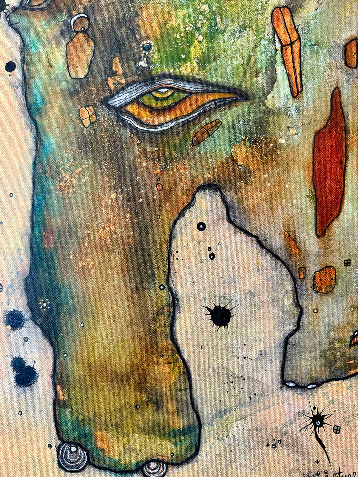 Fine Art on Canvas 'Fire Horse'