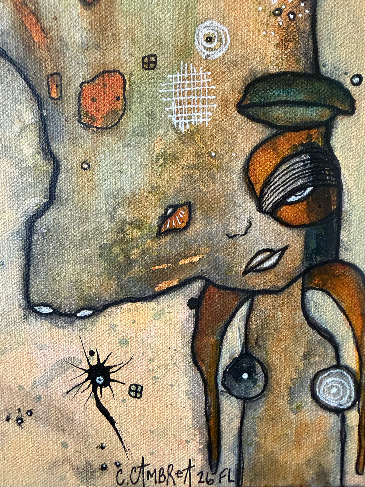 Fine Art on Canvas 'Fire Horse'
