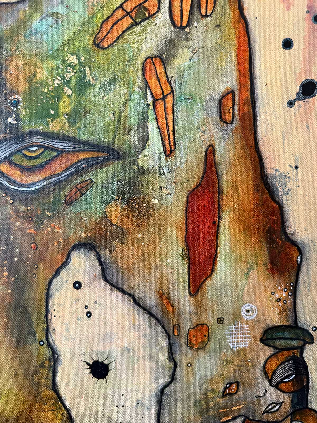 Fine Art on Canvas 'Fire Horse'
