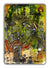 "A King V2" Original Mixed Media art on Playing Card