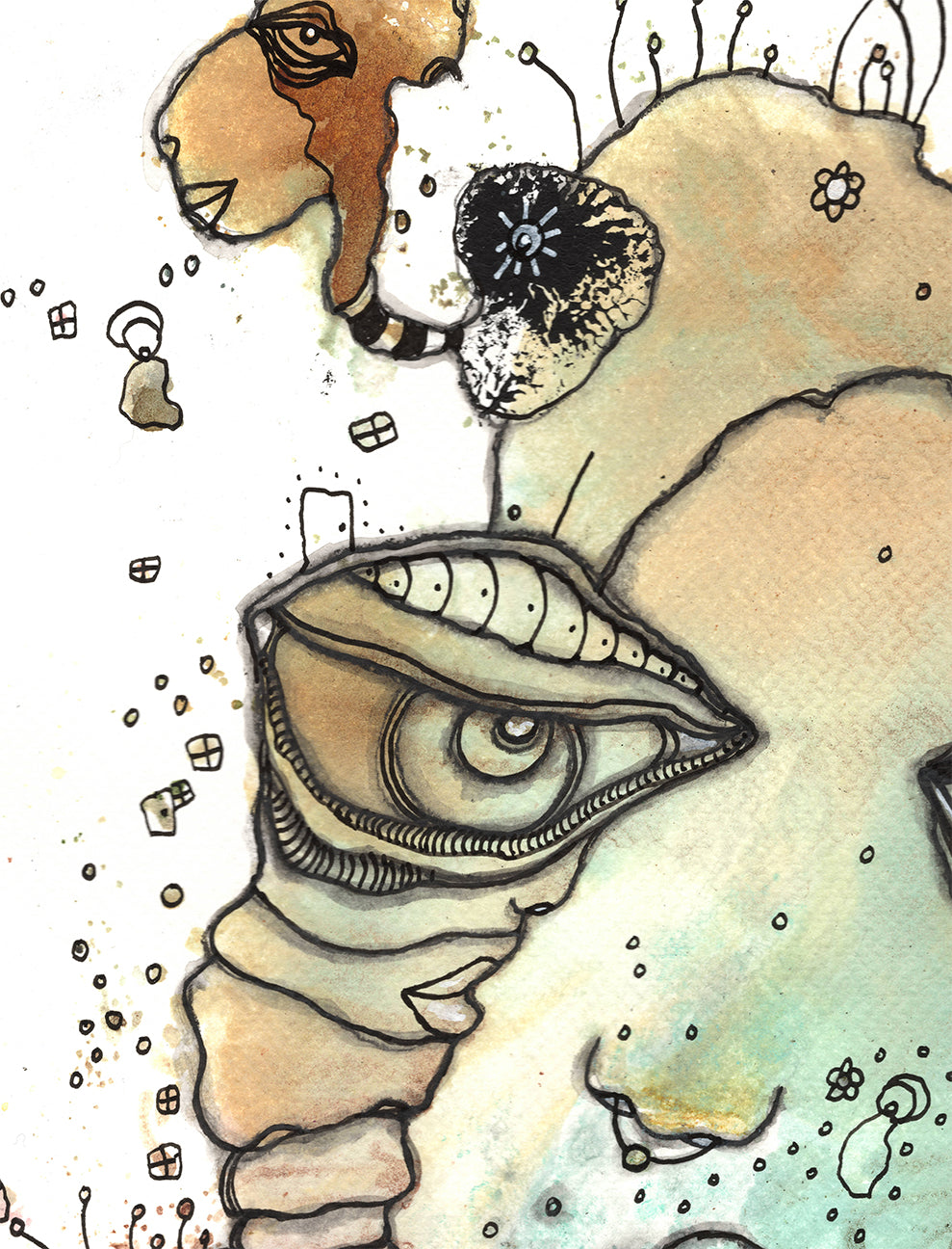 &quot;Found You&quot; Original art on watercolor paper