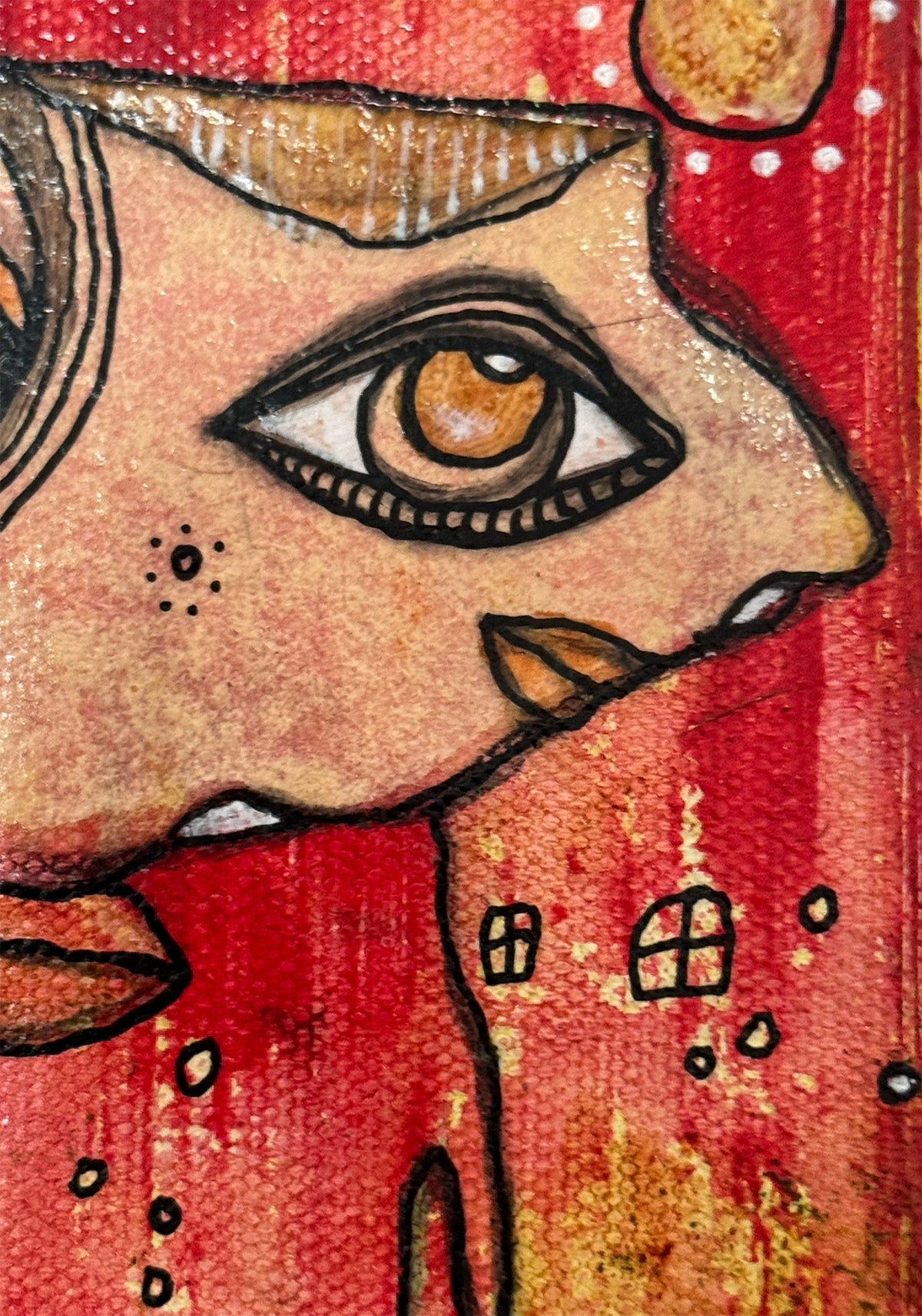 Fine Art on canvas &quot;Garden Guides&quot;