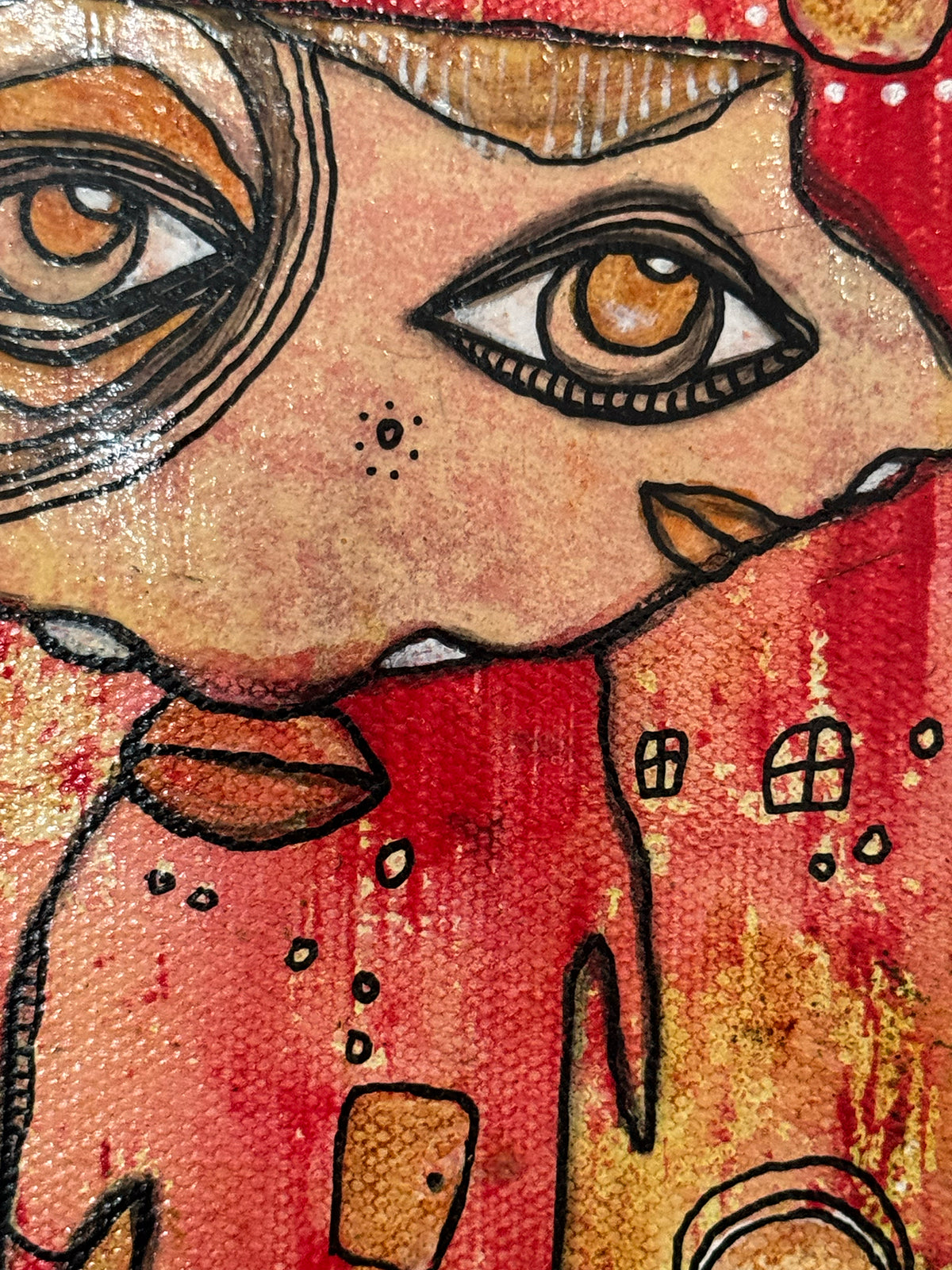 Fine Art on canvas &quot;Garden Guides&quot;