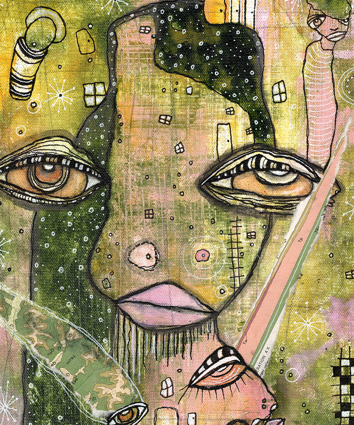 Mini Fine Art on canvas "I've got the tools"