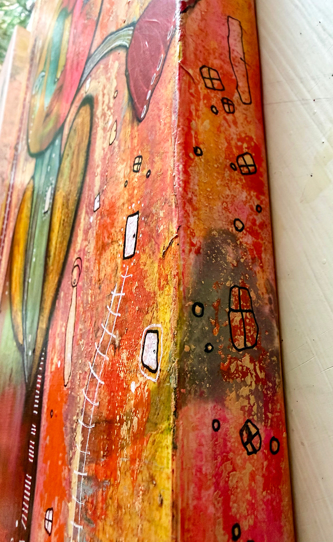 AVAILABLE at SOFT WATER GALLERY- Fine Art on Canvas 'Growing in ways you can't yet see'