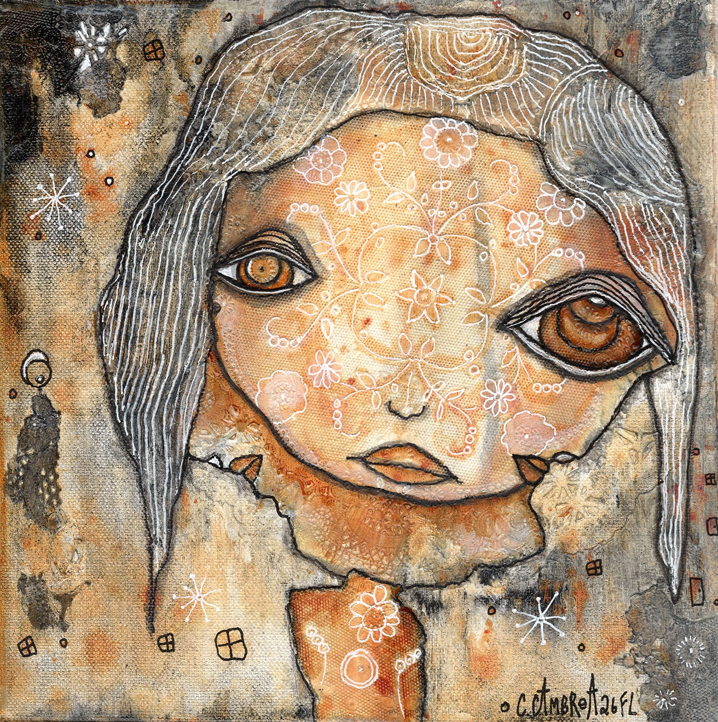 Fine Art on Canvas 'Hangin in'