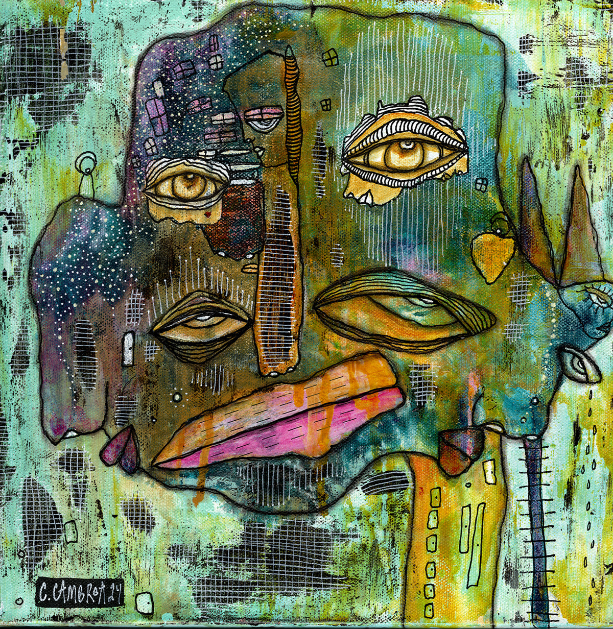 Original Fine Art on Canvas &#39;Heady&#39;