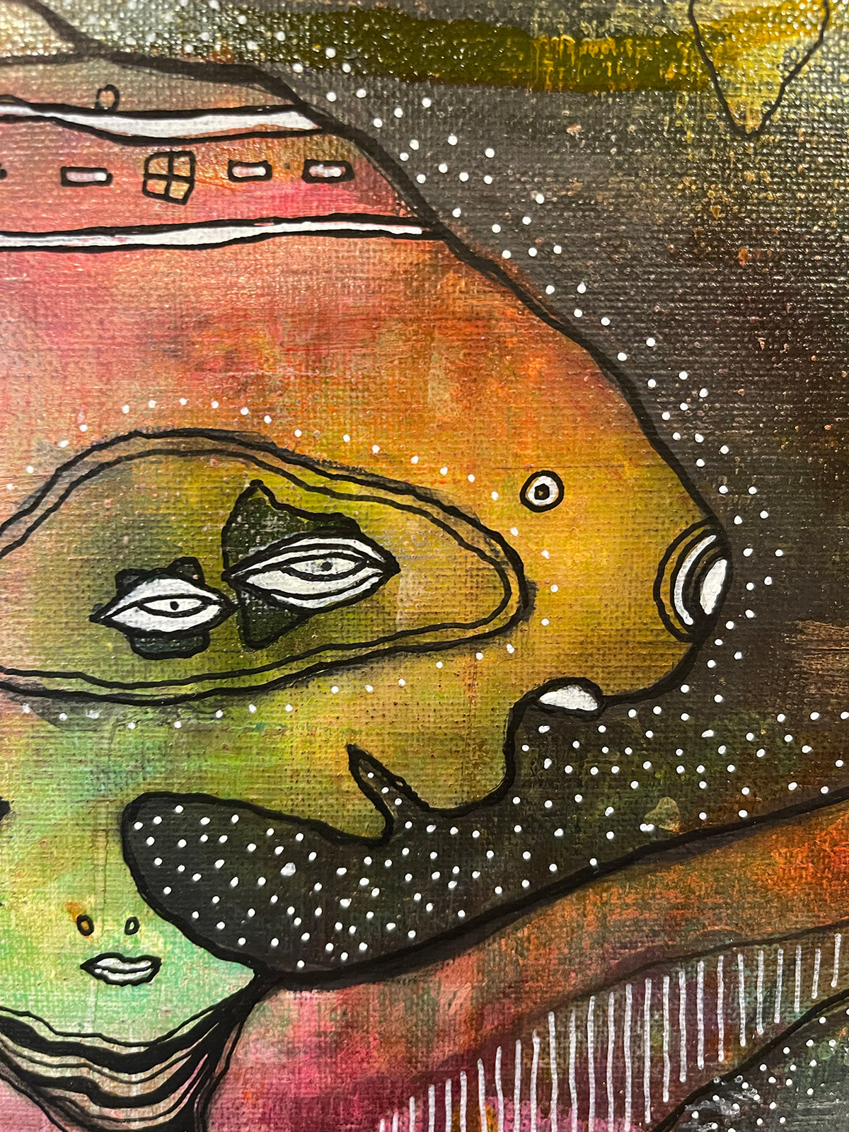 &quot;Holding onto the light&quot; Fine Art on canvas