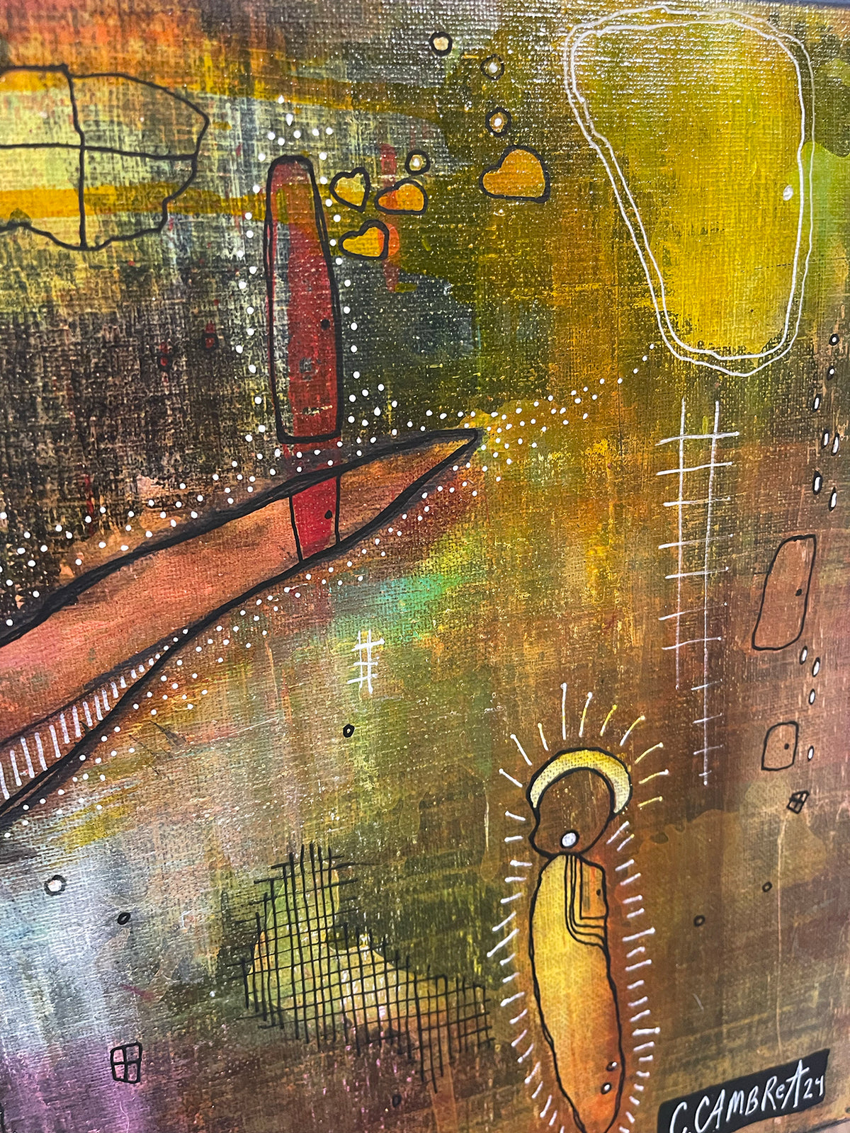 &quot;Holding onto the light&quot; Fine Art on canvas