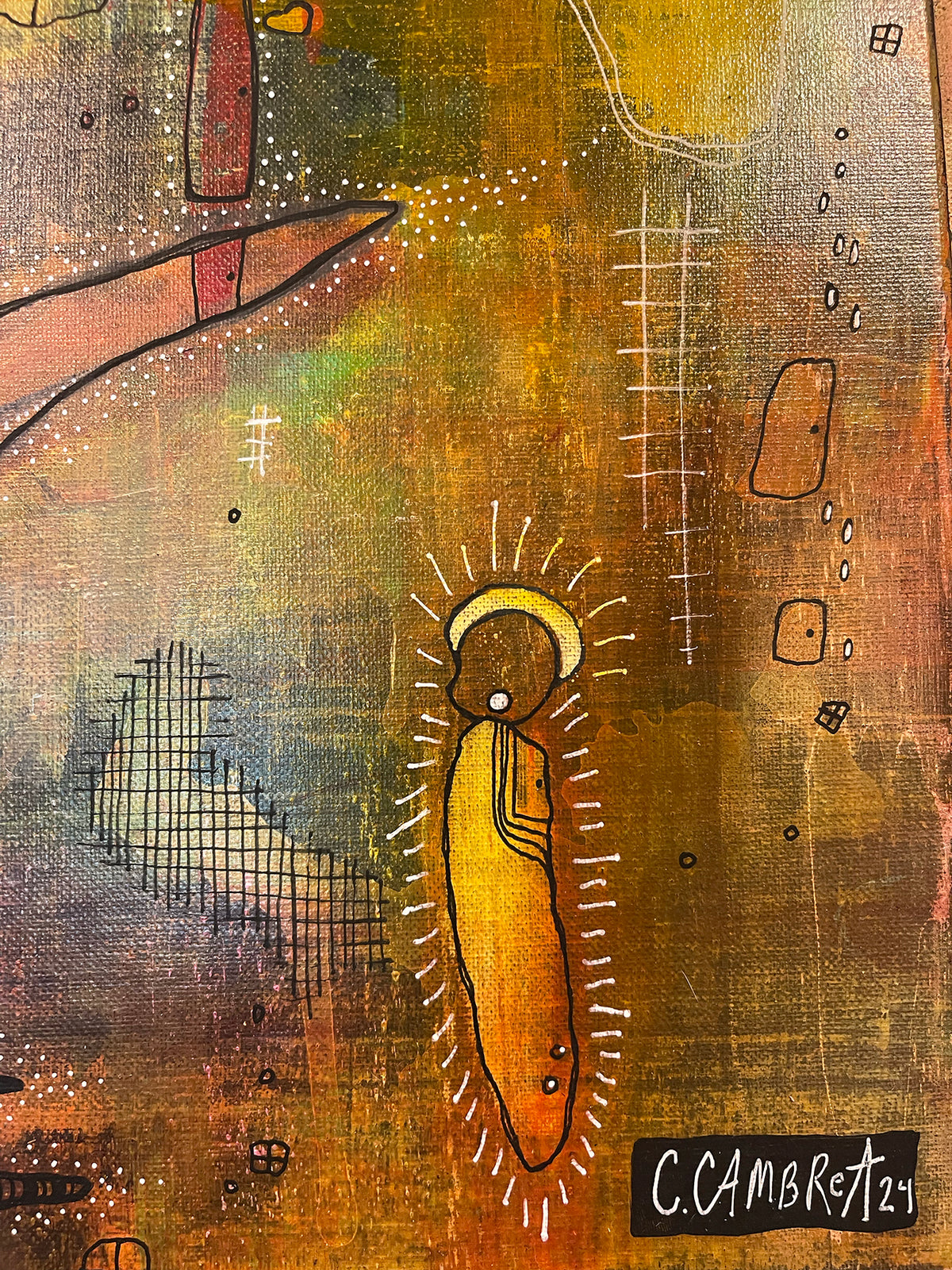 &quot;Holding onto the light&quot; Fine Art on canvas