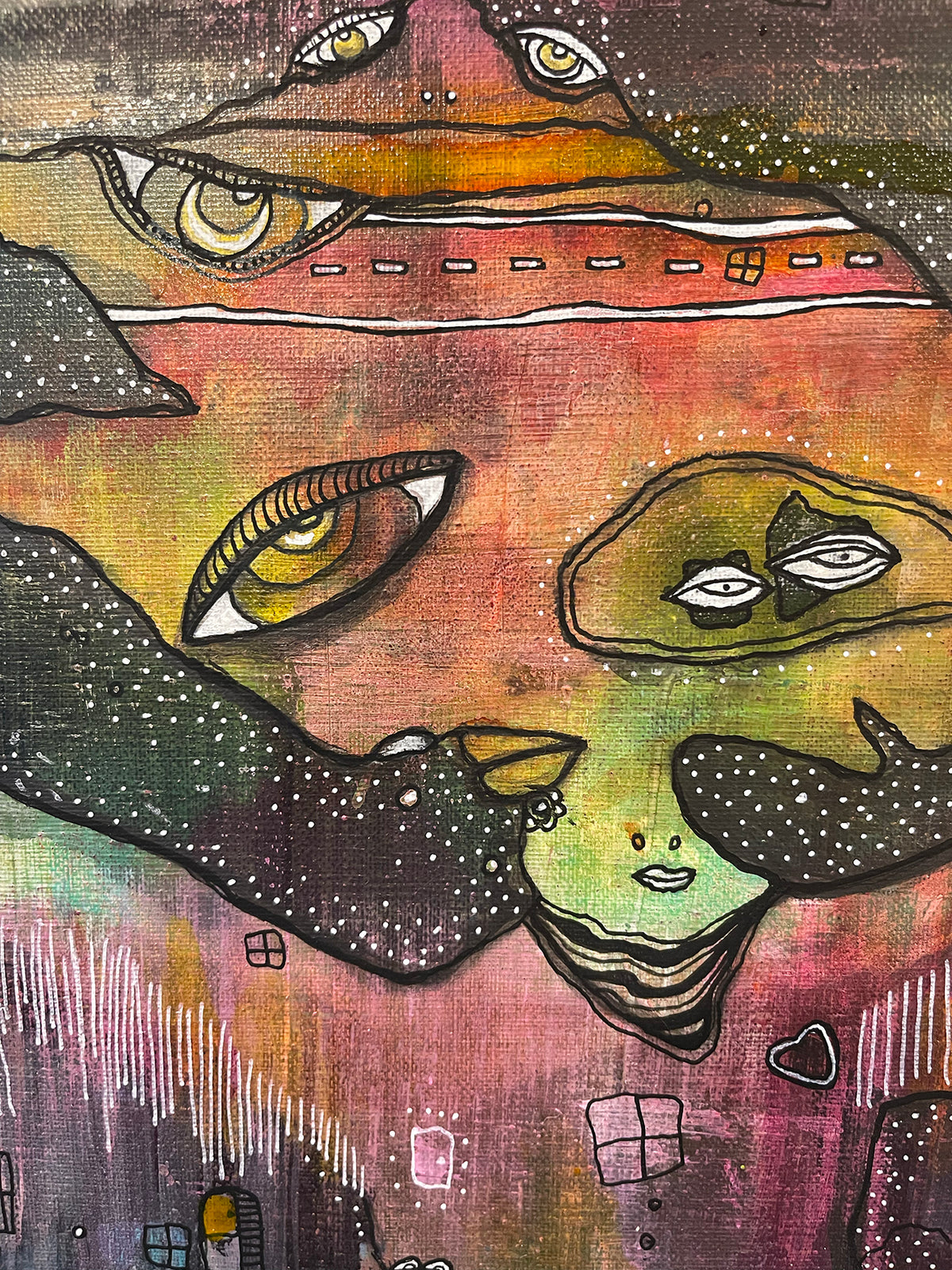 &quot;Holding onto the light&quot; Fine Art on canvas