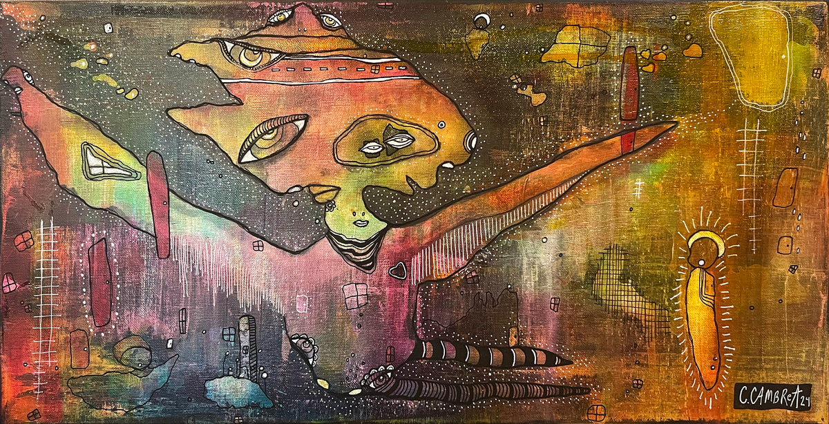 &quot;Holding onto the light&quot; Fine Art on canvas