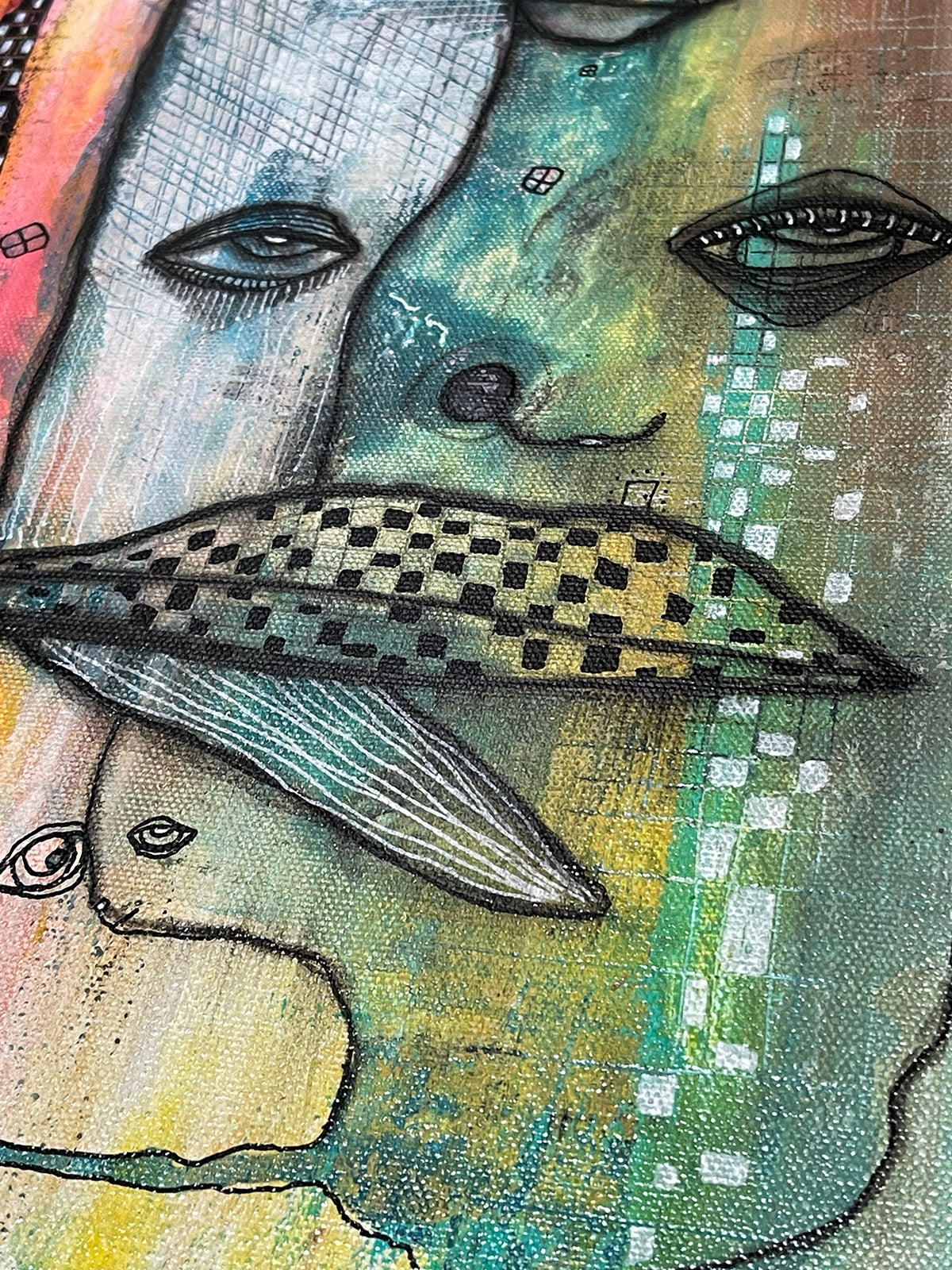 Original Fine Art on canvas &quot;I got you&quot;