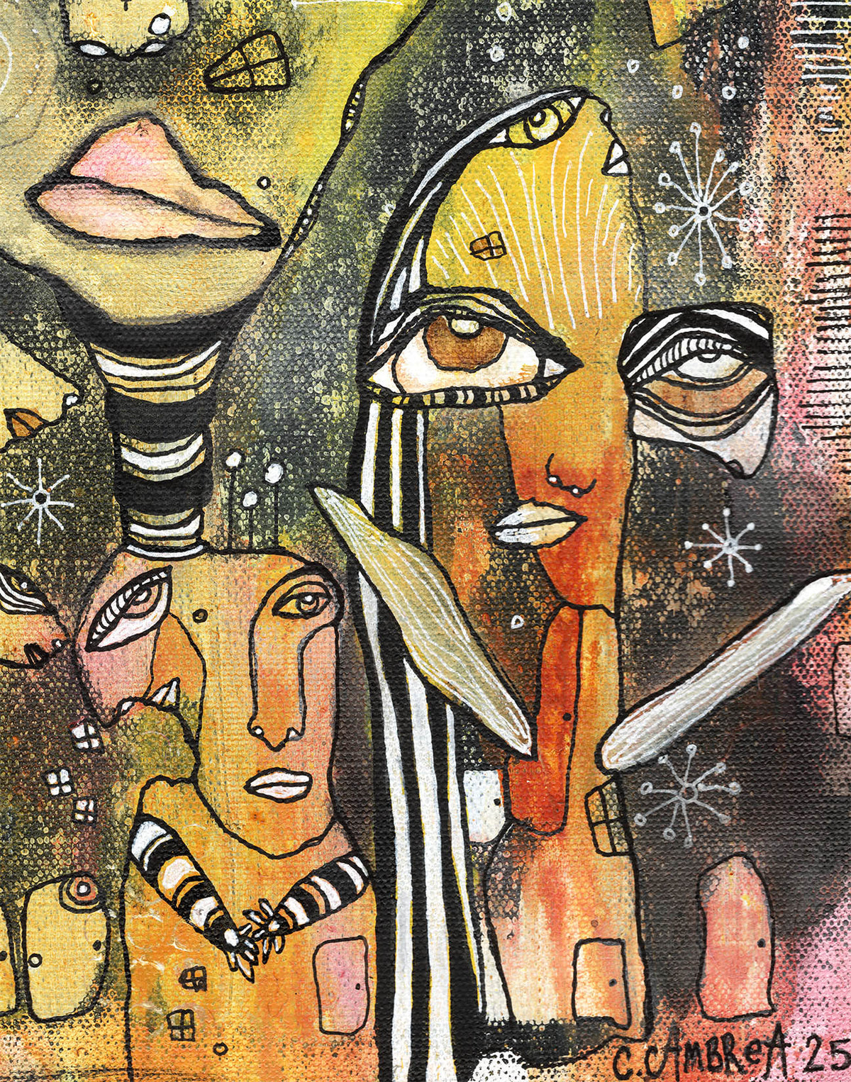 Fine Art on canvas &#39;In this Together&#39;