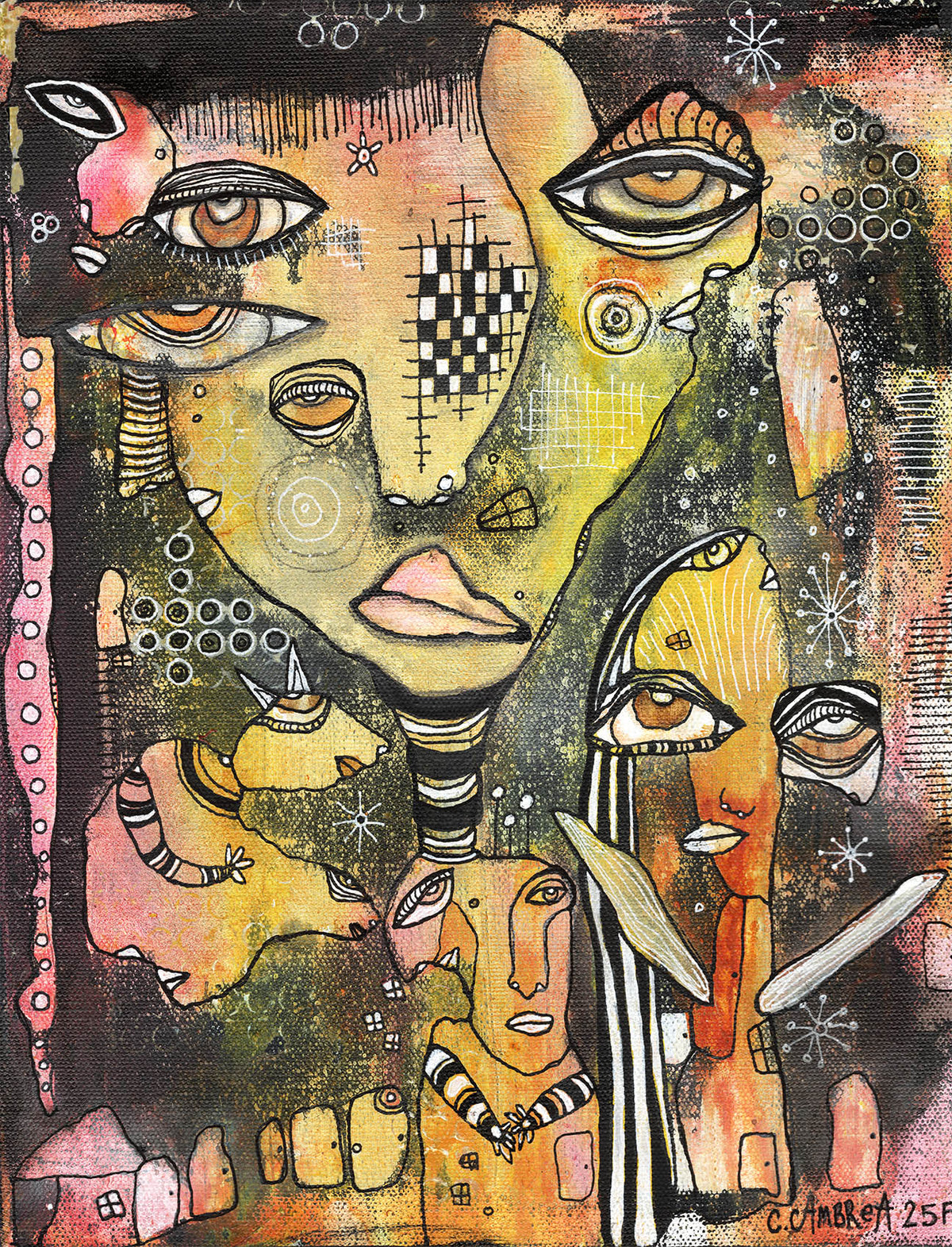 Fine Art on canvas &#39;In this Together&#39;