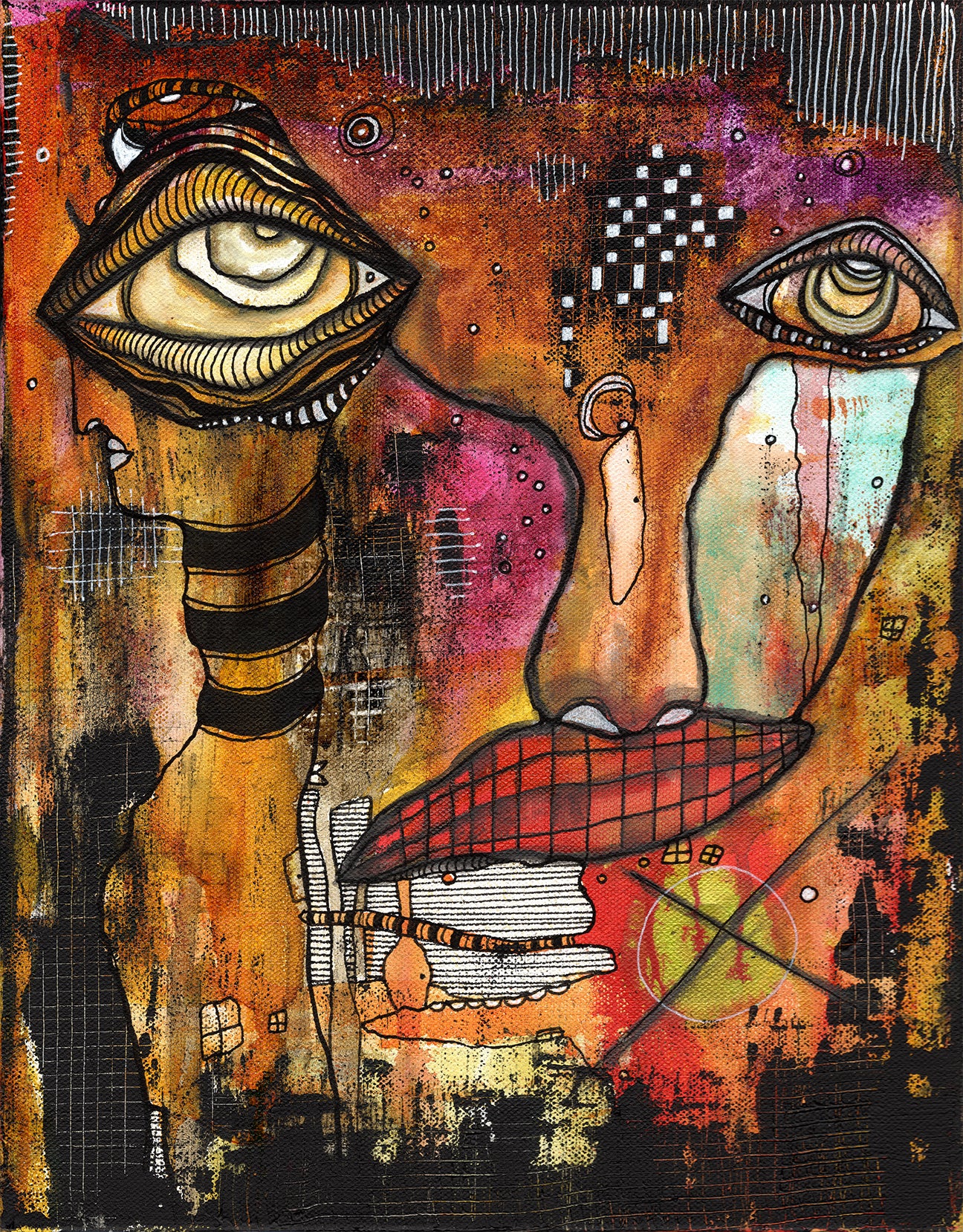 Fine Art on canvas 'In the dark'