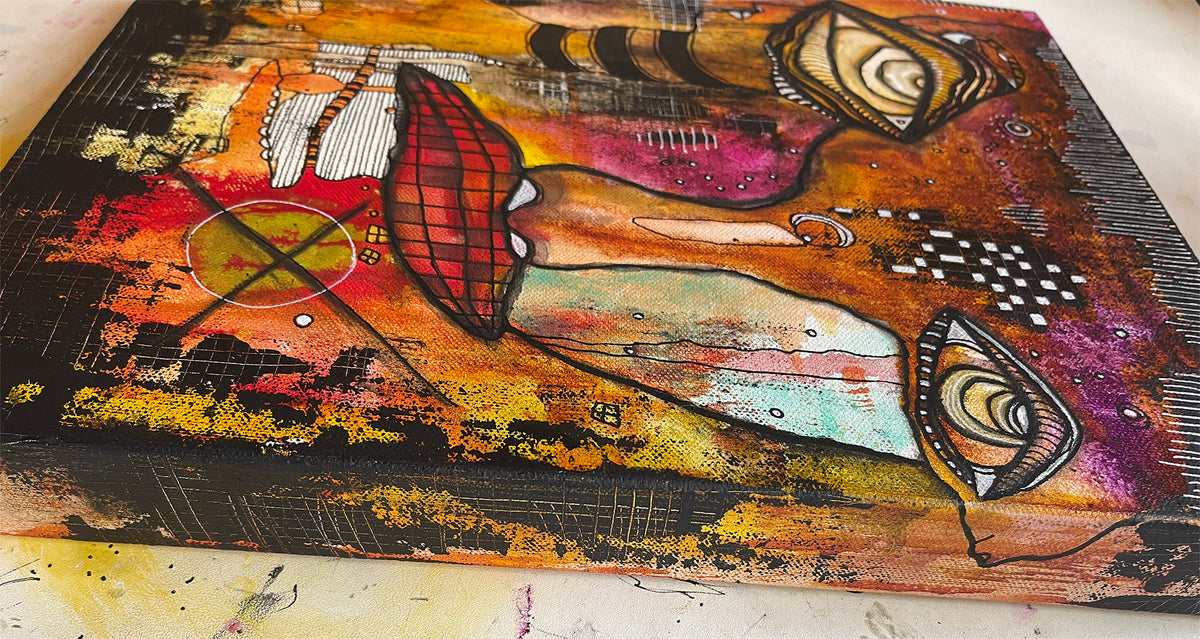 Fine Art on canvas &#39;In the dark&#39;