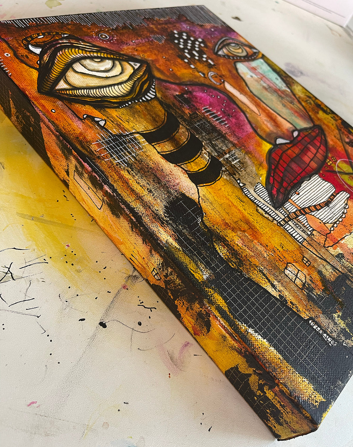 Fine Art on canvas &#39;In the dark&#39;