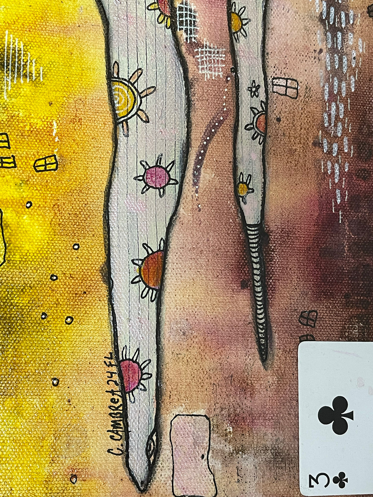 Original Mixed media Art &quot;Jester&quot;