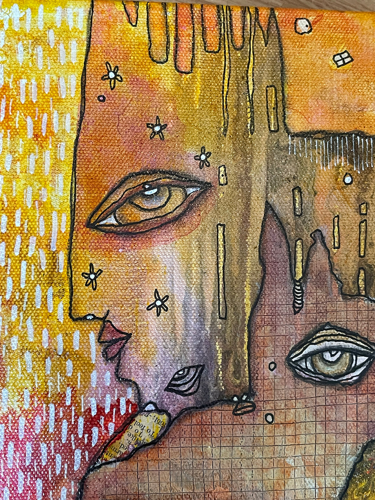 Original Mixed media Art &quot;Jester&quot;