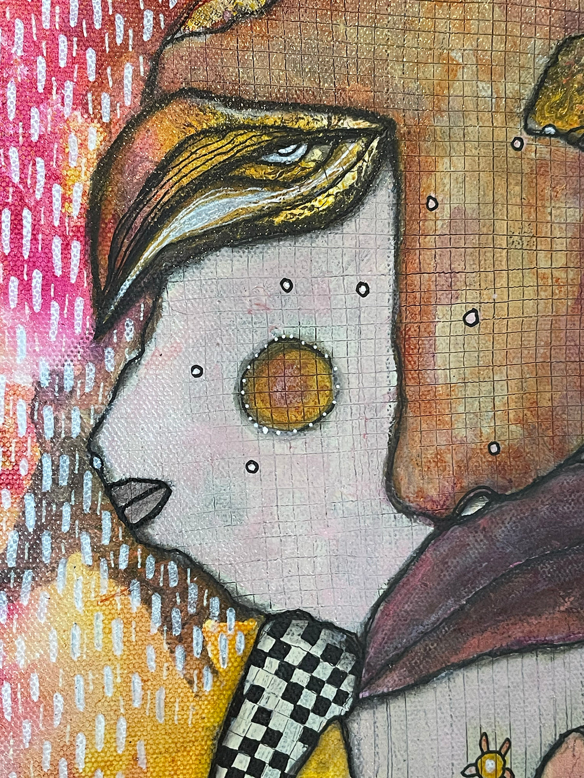 Original Mixed media Art &quot;Jester&quot;