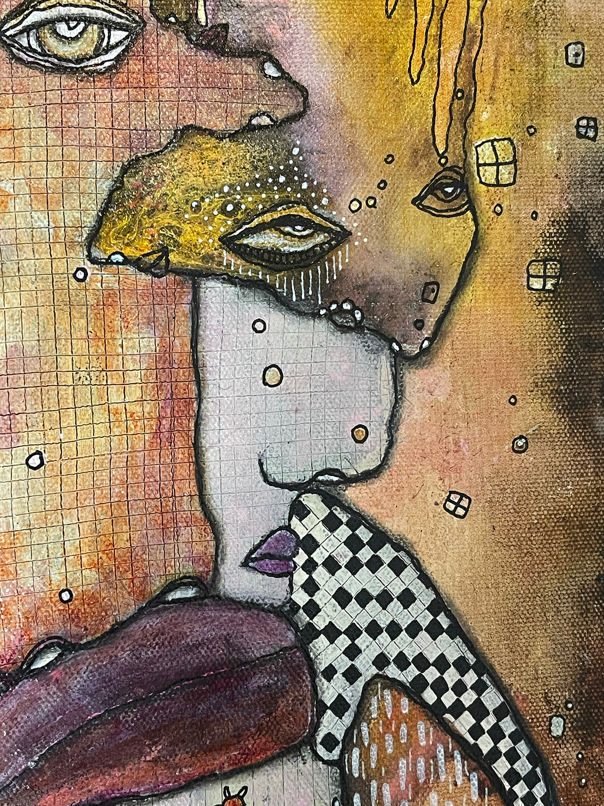 Original Mixed media Art &quot;Jester&quot;