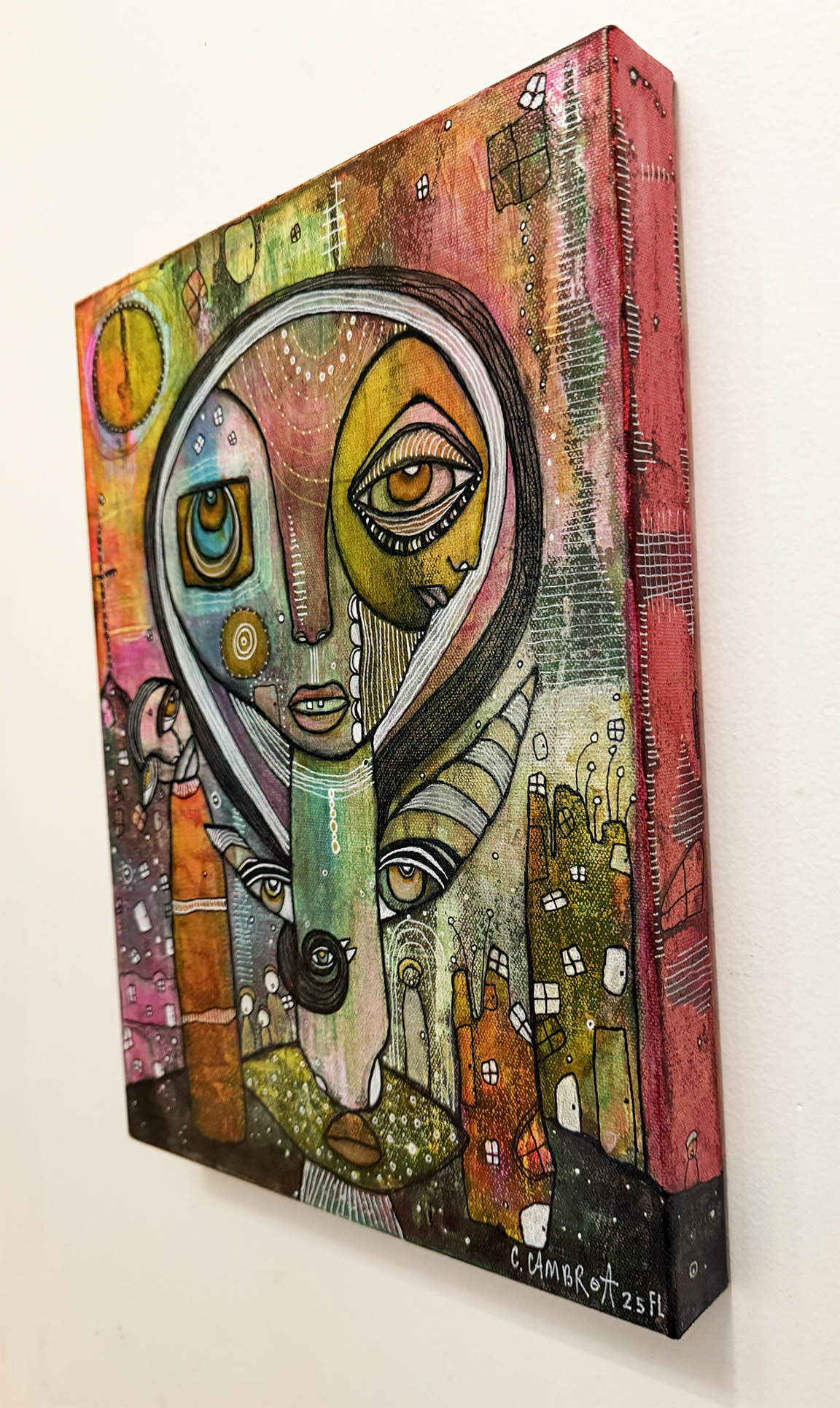 Fine Art on canvas &#39;Lean on Me&#39;