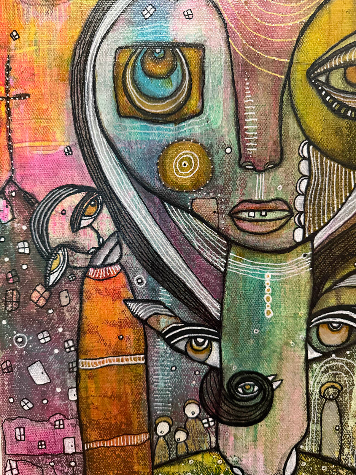 Fine Art on canvas &#39;Lean on Me&#39;