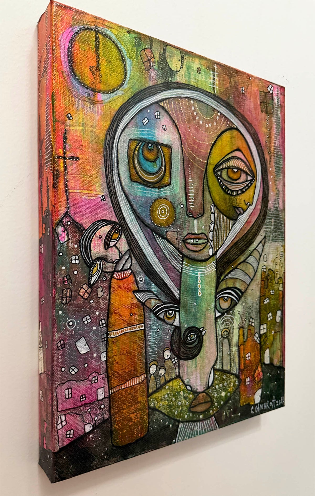 Fine Art on canvas &#39;Lean on Me&#39;