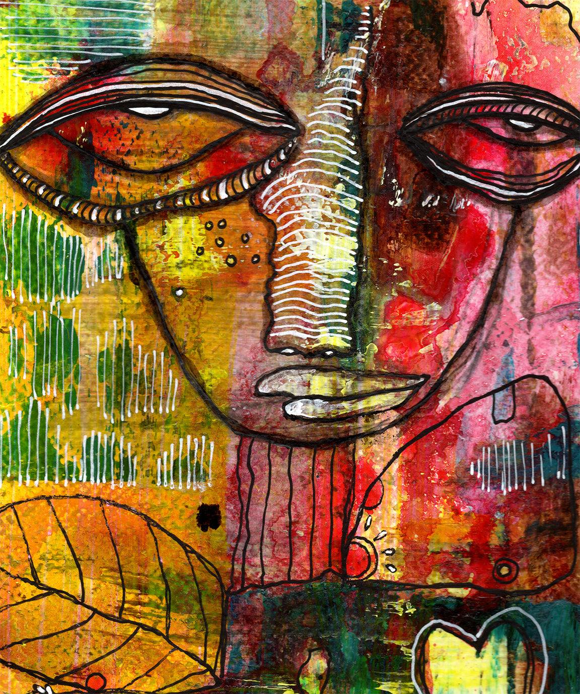 &quot;Lets Fly&quot; Original Mixed Media art on Watercolor Paper