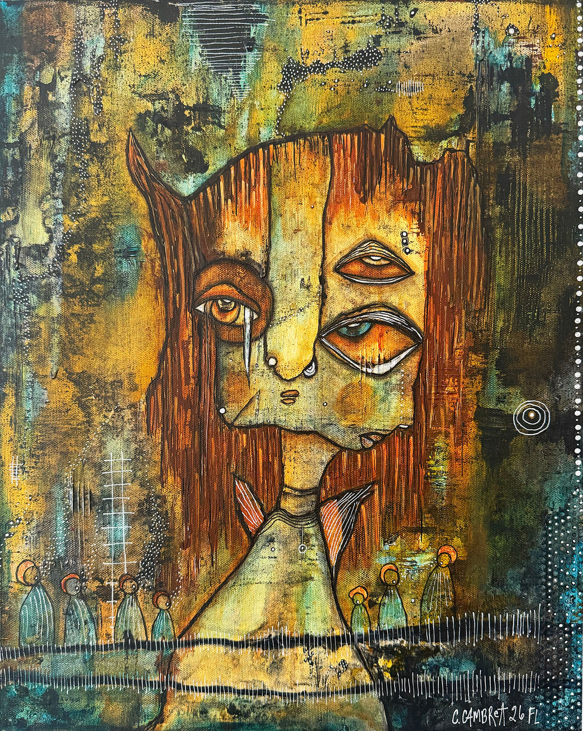 Fine Art on Canvas 'Listen and You'll Hear Them'