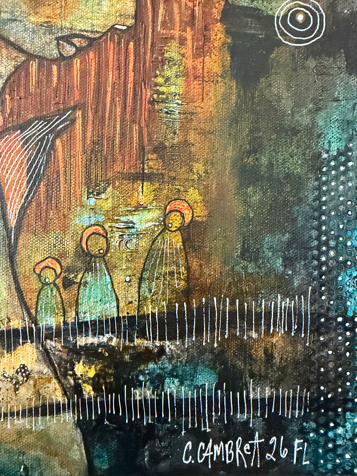 Fine Art on Canvas 'Listen and You'll Hear Them'