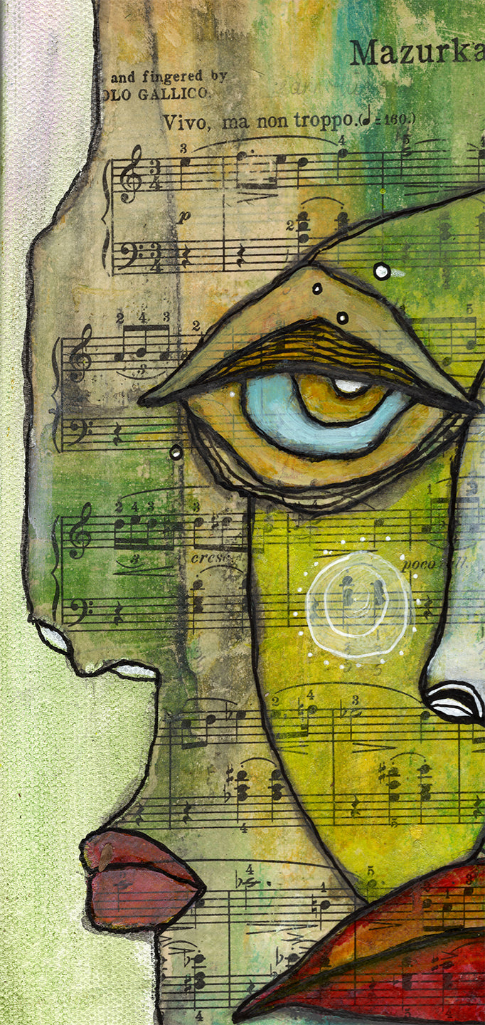 Original Fine Art  on canvas &quot;Mr. Mazurka&quot;