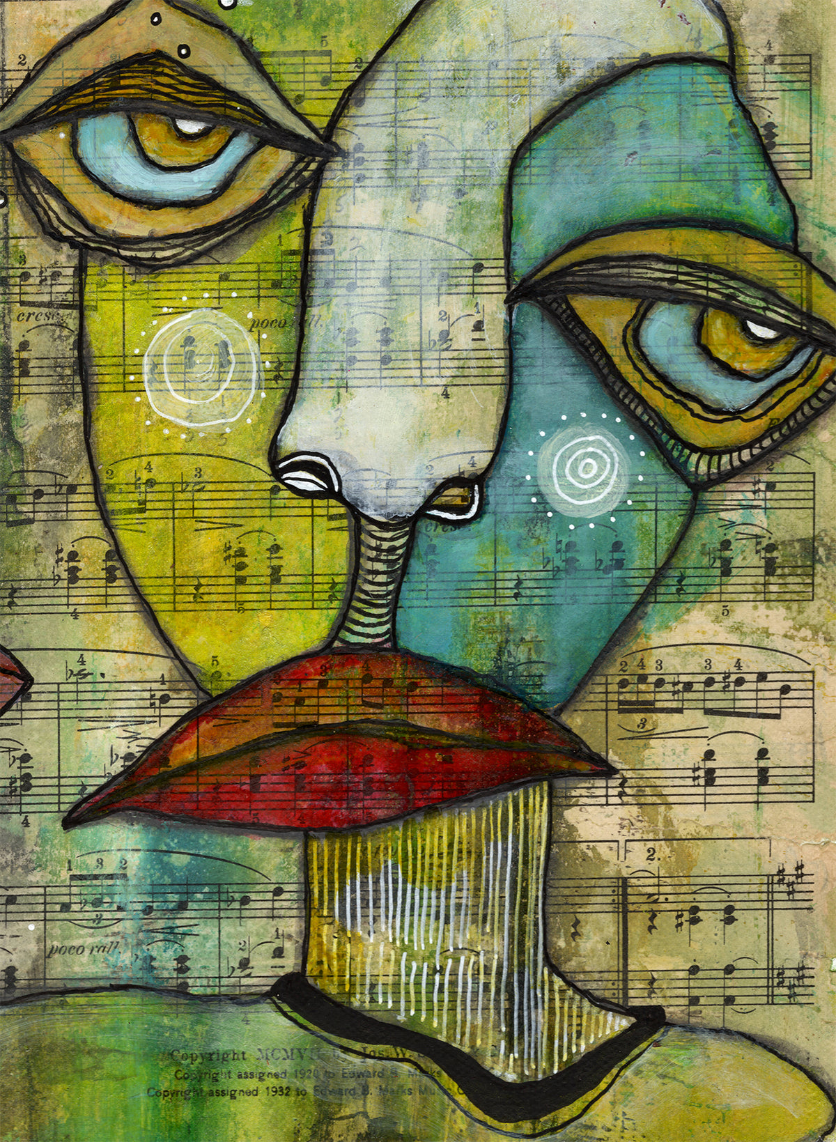 Original Fine Art  on canvas &quot;Mr. Mazurka&quot;